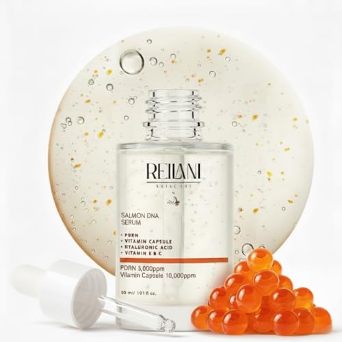 PDRN Salmon DNA Serum ? Anti-Aging Face Serum with Hyaluronic Acid, Tripeptide & Vitamins (10,000ppm) ? Hydrating Facial Serum for Blemishes, Collagen Boost & Fine Lines ? Korean Skincare ? 1 Fl Oz