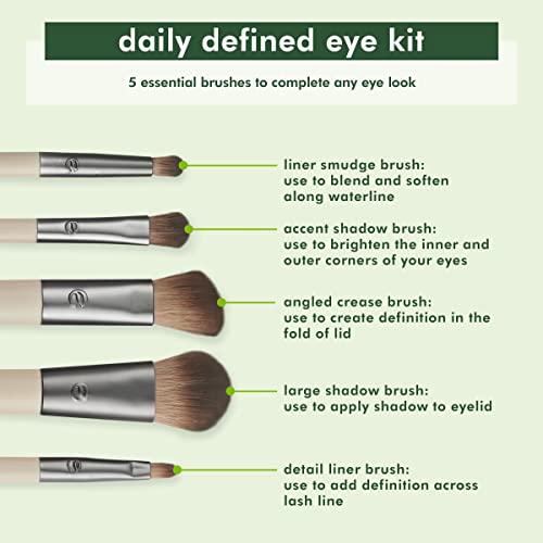 EcoTools Daily Defined Eye Brush Kit, 5-Piece Set