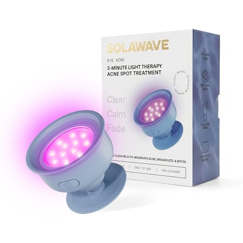 Solawave Bye Acne - FDA-Cleared Blue & Red Light Therapy Wand