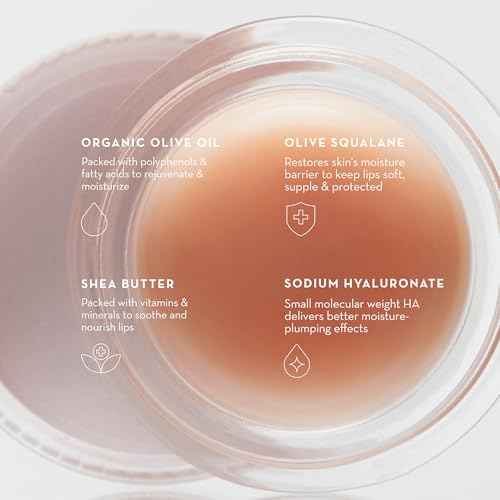 Olive Lip Butter Balm - 8ml | Hydrating & Plumping Lip Care with Organic Olive Oil & Natural Butters