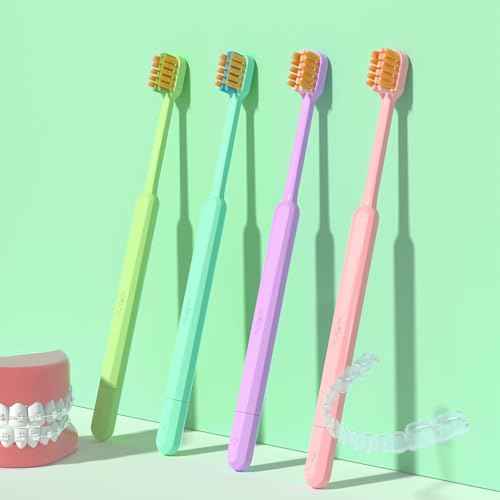 Y-Kelin 2IN1 Orthodontic Braces Toothbrush with interdental Brush
