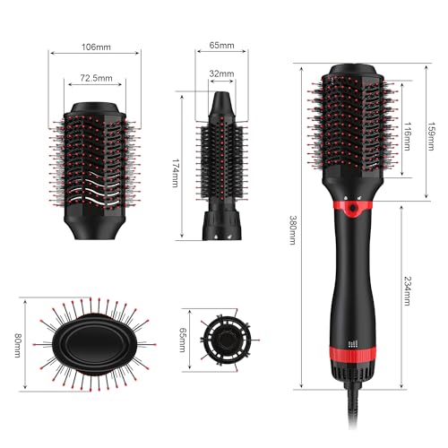 Hair Dryer Brush - 2-in-1 Hot Air Styling Brush with 1200W Power