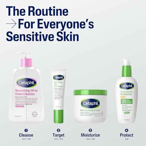 Cetaphil Nourishing Oil to Foam Facial Cleanser for Normal to Dry Skin, up to 24 Hour Hydration, 8 fl oz