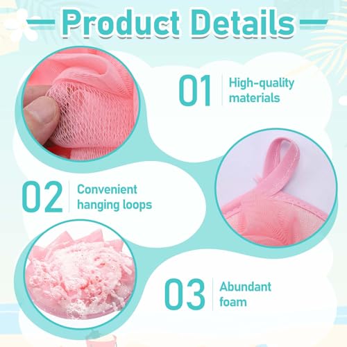 Travel Loofah 2-Pack | Lightweight Exfoliating Shower Puffs