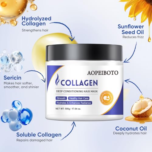 Deep Conditioning Hair Mask for Damaged & Dry Hair - 500g