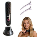 Vonloge Cordless Hair Straightener Brush - USB Rechargeable, Fast Heating, 3 Temperature Settings