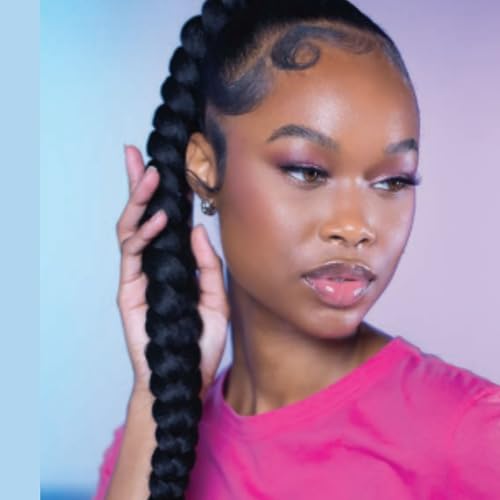 AmPro Shine-n-Jam Rainbow Edges - Strong Hold Curly Hair Gel for Women - Styling Gel for Women - Strengthens with Silk Protein - Strawberry - 4 oz