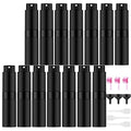 14 PCS/8ML Portable Atomizer Perfume Bottles, Mini Empty Refillable Cologne Spraye Bottle, Pocket Travel Perfume Liquid Sprayer (Matte Black)