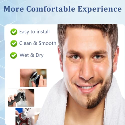 S3000 Replacement Razor Blade Compatible with Philips Norelco Aquatec Shavers,Razor Blades for S3000 Series S3206 S4303.6 Pcs