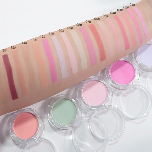 Matte Powder Blush for Cheeks ? Long Lasting Natural Face Blusher Makeup, Lightweight Blendable Cheek Color for Women, Vegan & Cruelty-Free ? #01 Pale Pink