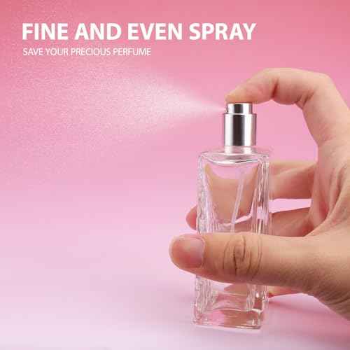 Glass Perfume Bottles Empty Refillable, 100ml /3.4oz Atomizer Sprayer for Perfume, Cologne Bottles Empty with Perfume Dispenser