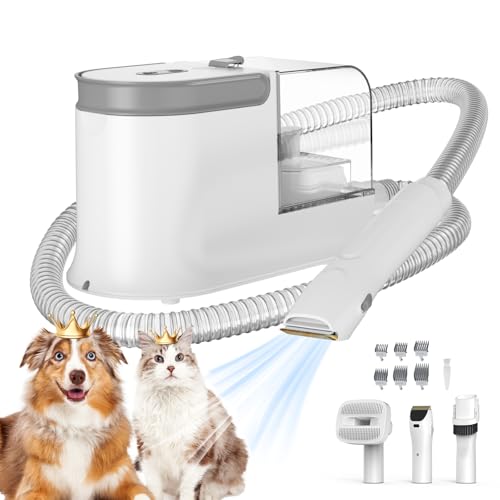 Dog Grooming Vacuum with Clipper & 5 Tools - Ozumek