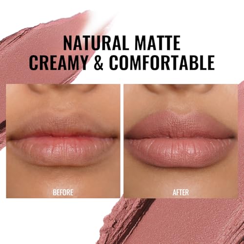Oulac Pink Nude Matte Lipstick – Silky Velvet Formula