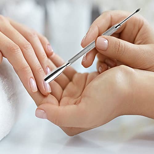 Krisp Beauty Stainless Steel Dual-Sided Cuticle Pusher Set - 4 Pack