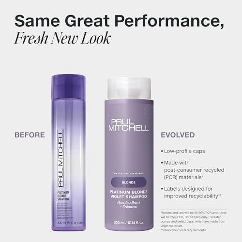 Paul Mitchell Platinum Blonde Violet Shampoo for Brightening & Brass Reduction 8.5oz