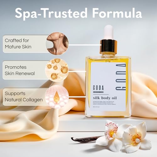 GODA Silk Body Oil - Firming & Hydrating Formula for Crepey Skin
