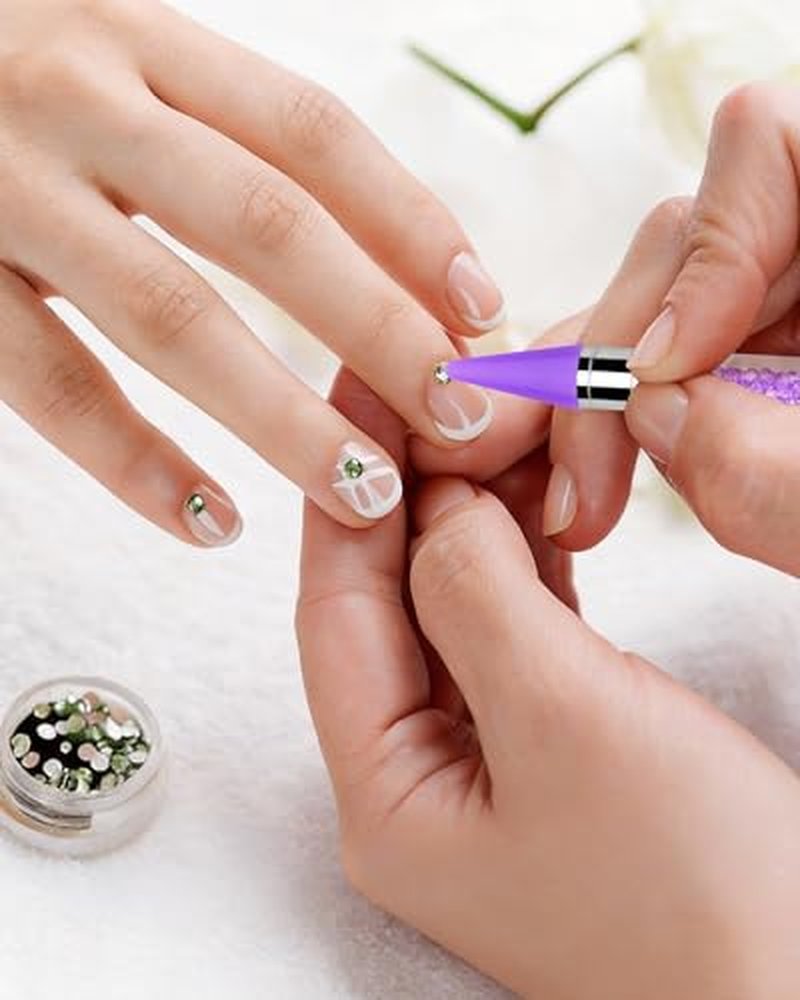 Rhinestone Picker Tool Set with 2 Dual-Ended Pens & Tweezers