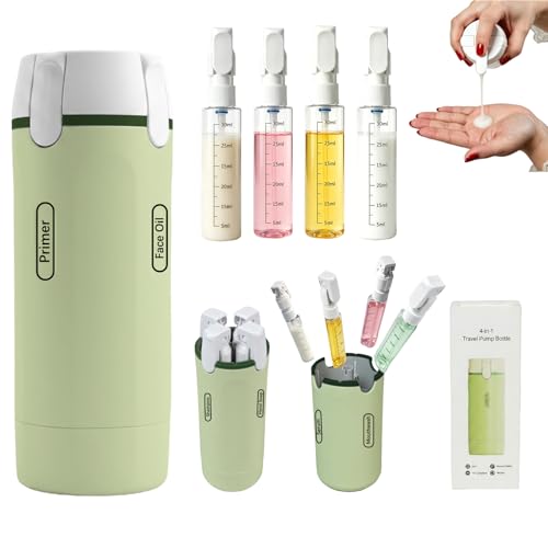 4-in-1 Travel Dispenser Bottle 30ml Leak Proof (Pack of 4)