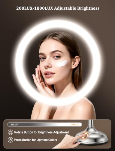 VESAUR 20X Lighted Makeup Mirror with 10X Magnification