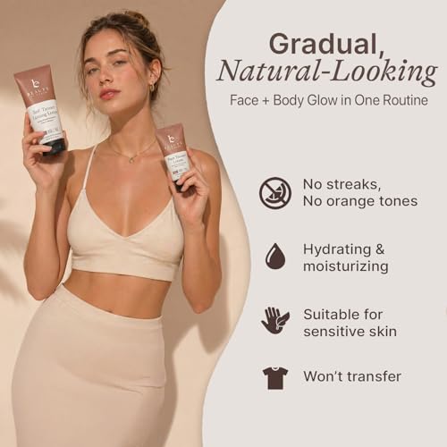 Self Tanner Face & Body Lotion - Organic Aloe Vera & Shea Butter