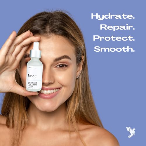 Hyaluronic Acid 2% + B5 Serum 30ml/1oz ? USA Made - All Skin Types - Hyaluronic Acid for Face ? Hydrating, Plumping & Lightweight ? Fragrance Free Skincare ? Moisturizing Face Serum for Women