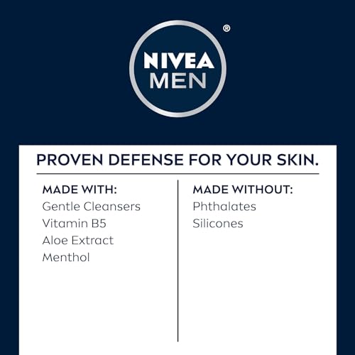 Nivea Men for Moisturizing Face Wash, original, 5 Fl Oz (Pack of 3)