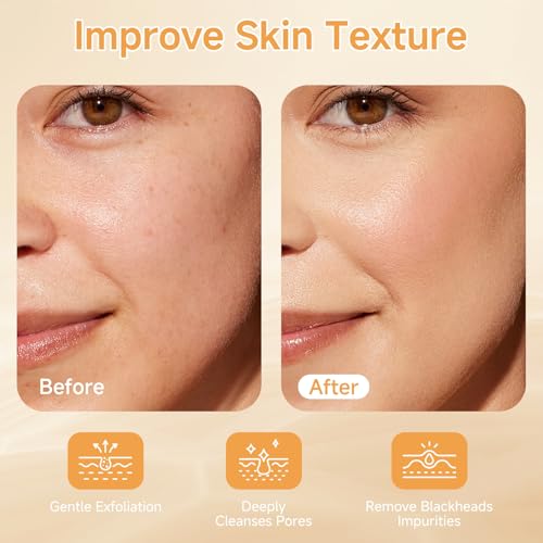 Peel Shot Glow Rice Ampoule, Black and White Rice Exfoliant for Face and Body, Rice Exfoliator for Faces Dead Skin Cells Remover, Face Peel Shot Serum for Softens Cuticle, 80ML (Black Rice)