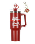 Dr Pepper 30oz Stainless Steel Tumbler with Handle & Straw