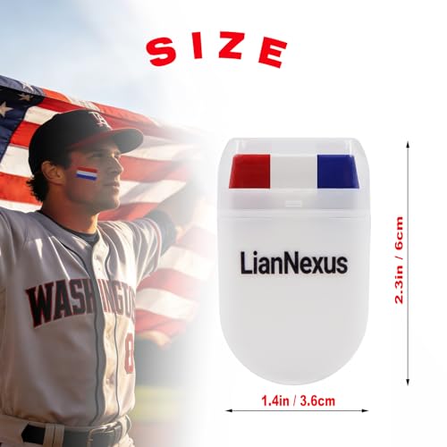 4Pcs Red White Blue Face Paint Sticks for Sports & July 4th