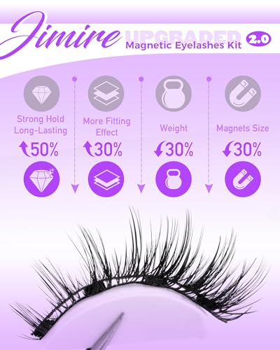 Magnetic Eyelashes with Applicator - No Glue Needed