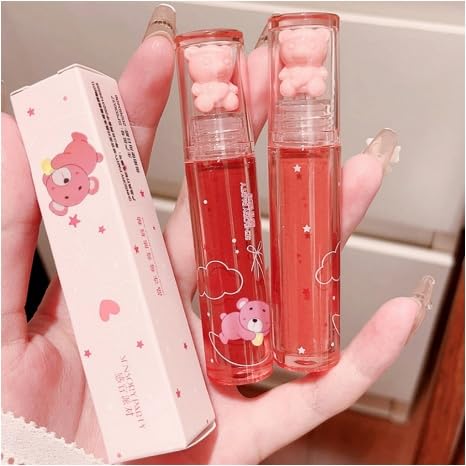 Bear Lip Gloss Set 6 Colors - Jelly Plumping Lip Tint