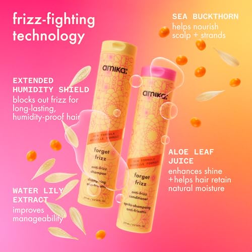 Amika Forget Frizz Anti-Frizz Shampoo - 72 Hour Control