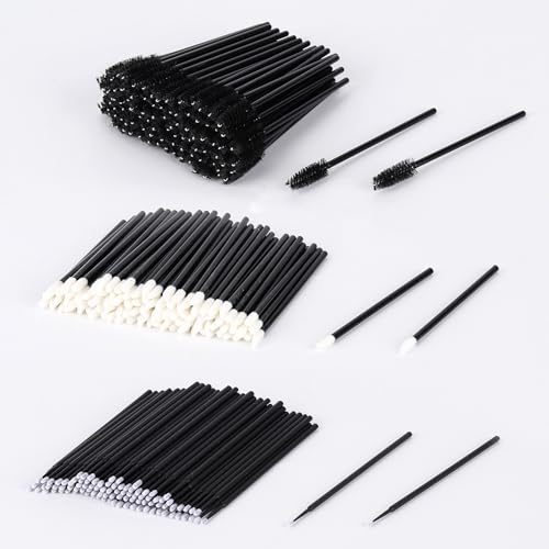Spoolie Mascara Wands Lip Applicators Micro Brush Set 300Pcs – Disposable Makeup Tools