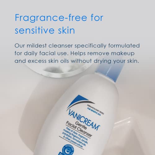 AmLactin Daily Moisturizing Lotion 7.9 oz and Vanicream Gentle Facial Cleanser 8 fl oz Skin Care Bundle