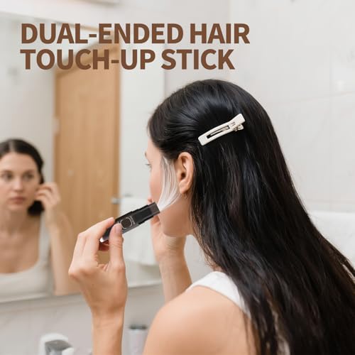 Gowwim Dark Brown Root Touch Up Powder 7.5g Waterproof & Sweatproof Hair Cover for Thinning & Gray Hair