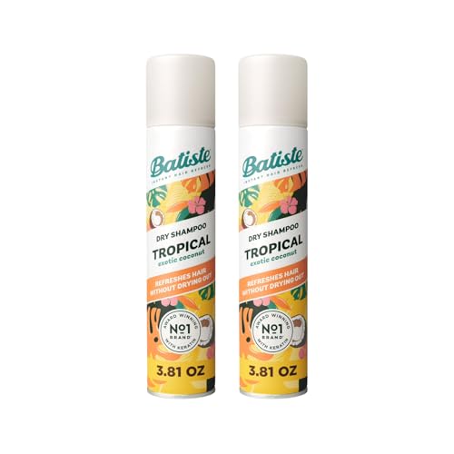 Batiste Tropical Dry Shampoo, 3.81 OZ (Pack of 2)