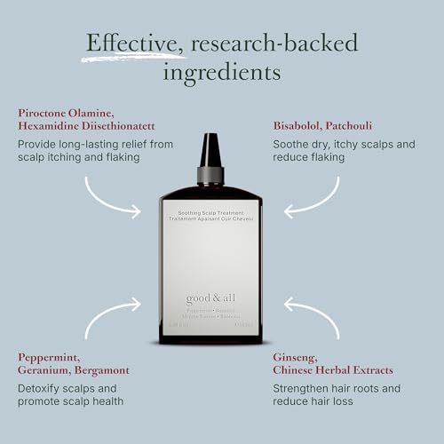 Good&All Itchy Scalp Treatment Leave-In Relief Peppermint Bisabolol Vegan