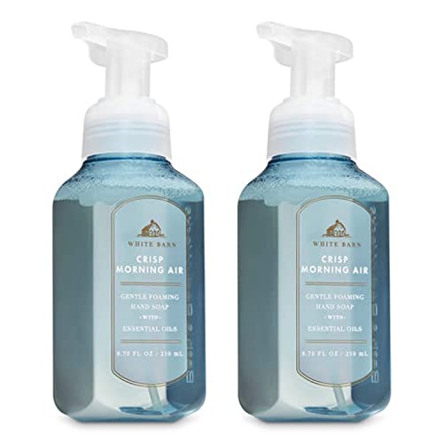 Bath and Body Works 2 Pack Crisp Morning Air Gentle Foaming Hand Soap. 8 Oz