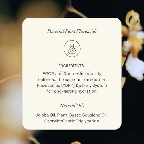 EQ Daily Moisturizer - EGCG + Quercetin - Hydrating Face Cream - For Dry Skin, Redness & Blemishes - With Jojoba & Squalene Oil - Lightweight Plant-Based Formula - 0.5 fl oz