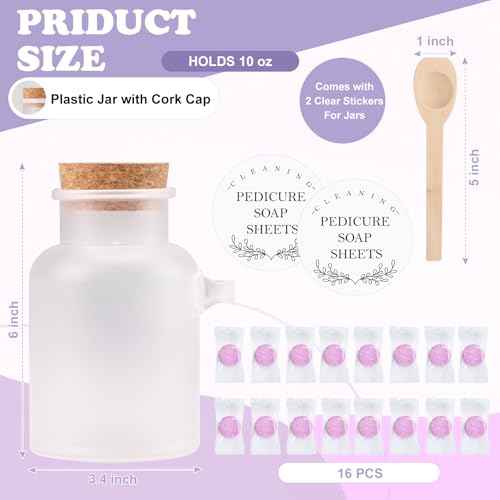 Pedicure Foot Spa Tablets 10 Oz Plastic Bath Salts Jar Foot Soak Tablets Manicure Soak Balls Softens Skin Botanicals Lavender Essential Oil Fast Dissolving Pedicure Supplies