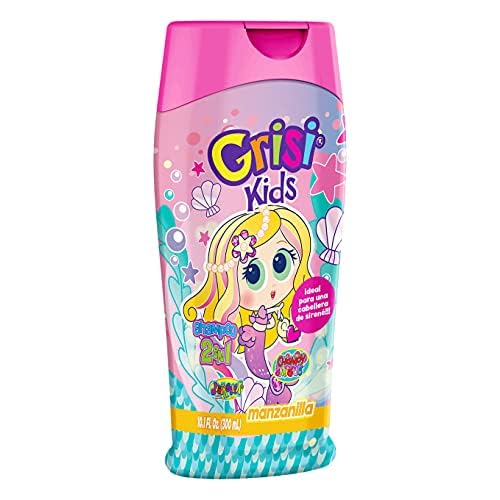 Manzanilla Grisi Kids Shampoo for Girls | Lightening Shampoo with Chamomille Extract, No Tears Hair Product for Light and Shiny Hair; 10.1 Fl Ounces