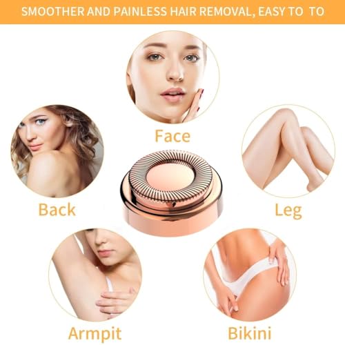 Flawless Hair Remover Replacement Heads GEN 1 - 8pcs, Gold-Plated, Hypoallergenic