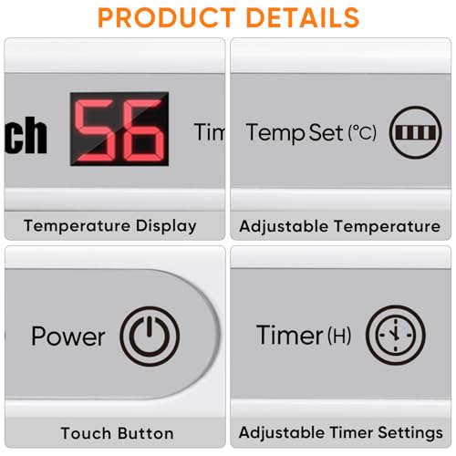 ROMECH 23L Hot Towel Warmer Cabinet with LED Display