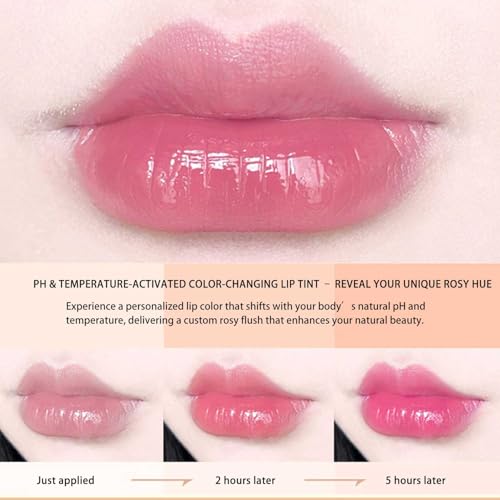 BestLand 3-Pack Color Changing Lip & Cheek Stain Set - Hydrating Jelly Lipsticks for Dry & Mature Lips