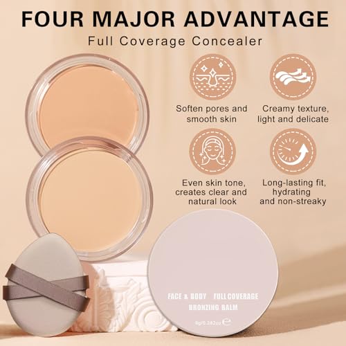 Under Eye Concealer Full Coverage - Waterproof Dark Circles Corrector