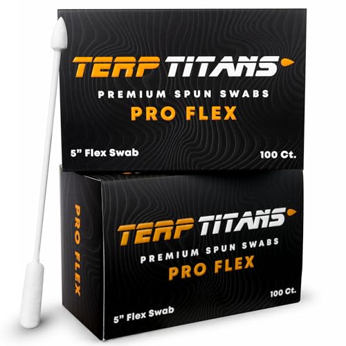 TerpTitans Pro Flex 2-Pack Flexible Cotton Swabs for Precision Cleaning