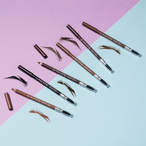 NOTE Natural Look Eyebrow Pencil - Soft Wax Formula, Waterproof Eyebrow Pencils for Women - Matte, Long Lasting Brow Pen - 05-0.037 oz