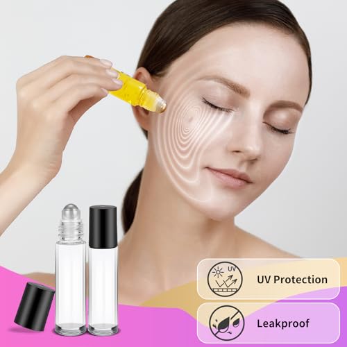 150 Pcs 10ml Essential Oil Roller Bottles with Stainless Steel Balls