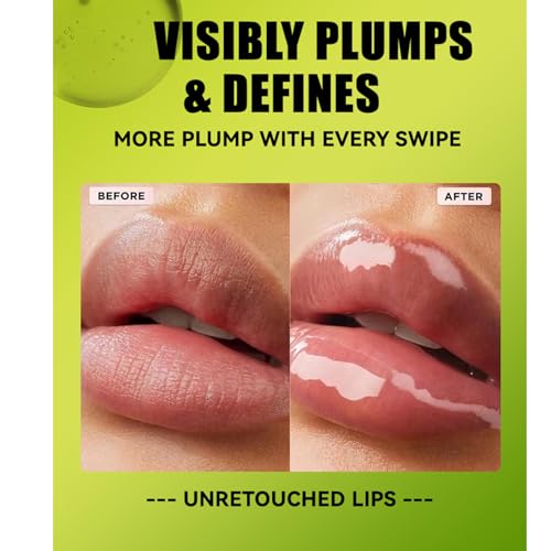 4-Piece Plumping Lip Oil Set - 12Hr Hydrating High Shine