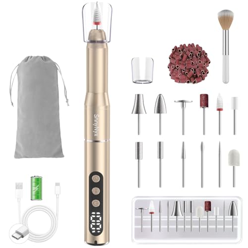 Cordless Electric Nail Drill 35000 RPM with LCD Display